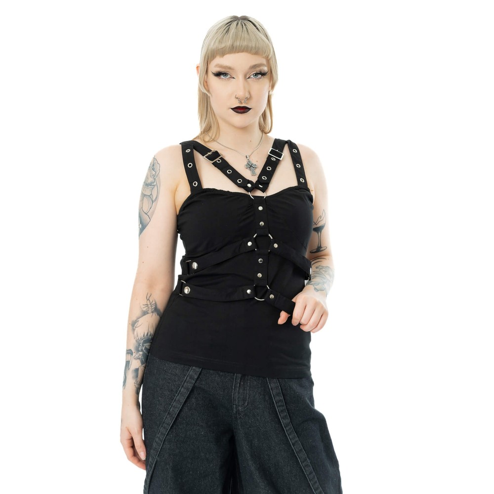 Poizen Industries - Amaranth Sleeveless top - Black